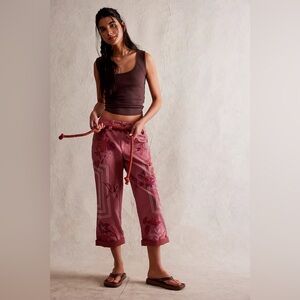 Free People Electric Sands Embroidered Trousers, NWT, size: oversized 2